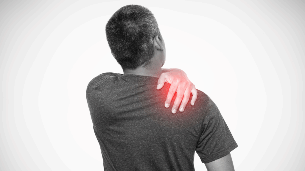 person sufferring from a Bankart lesion