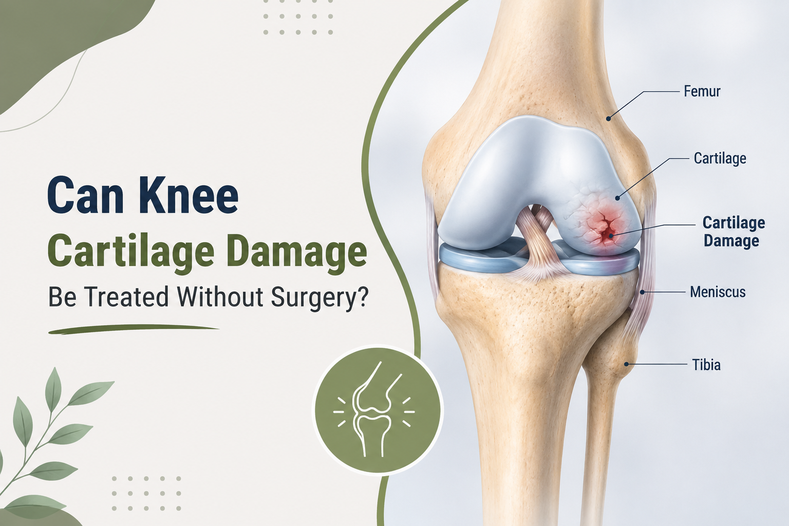 Can Knee Cartilage Damage Be Treated Without Surgery